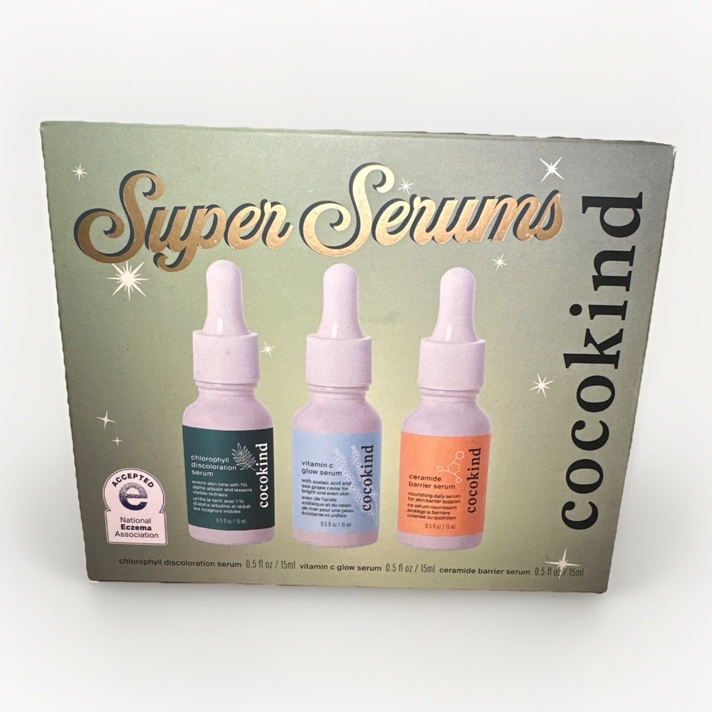 Super Serums Cocokind Chlorophyll, Vitamin C, Ceramide Barrier ALL‎ NEW